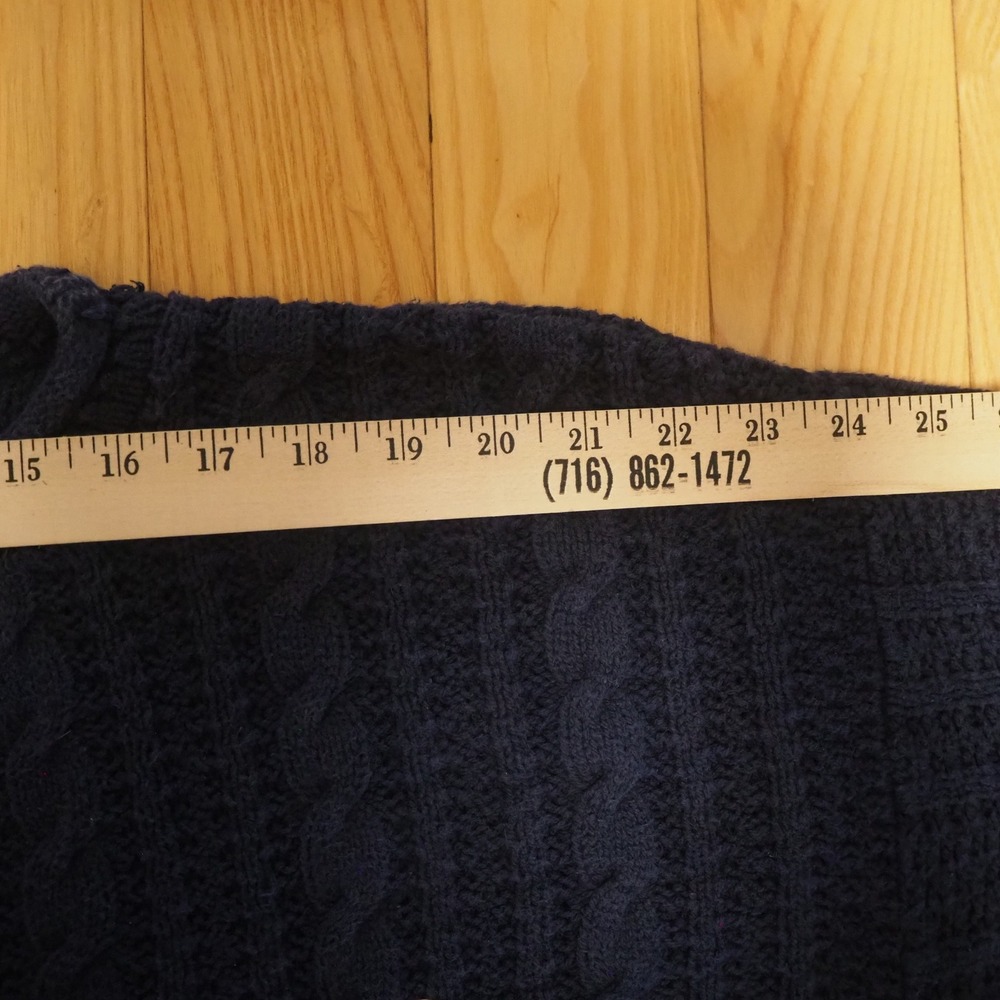 Vintage Cherokee Roll Neck Cable Knit Sweater Women's Size XL Fisherman Cottage - Picture 4 of 7
